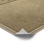 Kaart van het Mythische Land Kentucky Poster (Hoek)