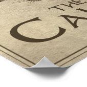 Kaart van het Mythische Land van Californië Poster (Hoek)