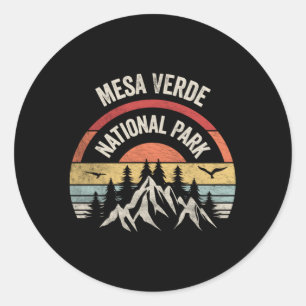 Kaart van het Nationaal Park Mesa Verde Ronde Sticker