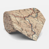  kaart van het nationaal park Smoky Mountains (194 Stropdas (Opgerold)