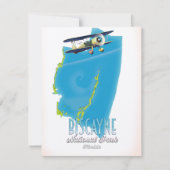 kaart van het nationale park van Biscayne Florida (Voorkant)