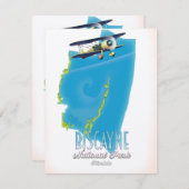 kaart van het nationale park van Biscayne Florida (Voorkant / Achterkant)