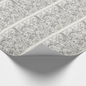  kaart van het nationale park van Yellowstone Cadeaupapier (Hoek)