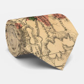  kaart van het nationale park Yellowstone (1881) Stropdas (Opgerold)