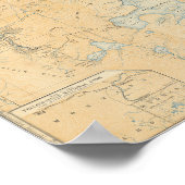  kaart van het nationale park Yellowstone Poster (Hoek)