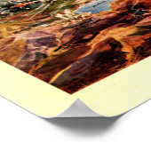  kaart van het nationale park Yellowstone Poster (Hoek)