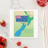 Kaart van het Nieuw-Zeelandse papierluiers Servetten (Insitu)