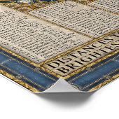 Kaart van het Night Sky Poster (Hoek)