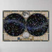 Kaart van het Night Sky Poster (Voorkant)
