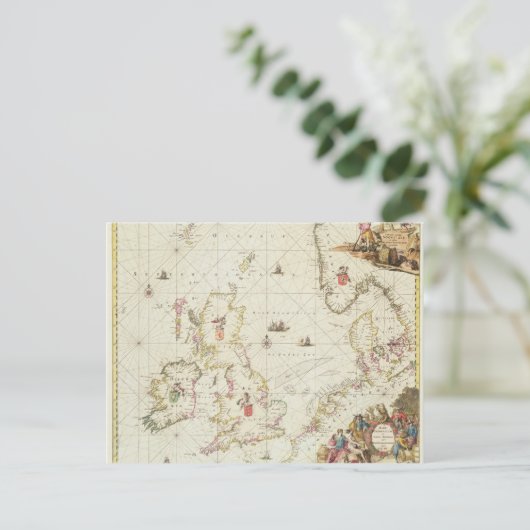 Kaart van het Noord-Zee, c.1675 (Staand voorkant)