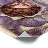  kaart van het noordelijk halfrond van de wereld poster (Hoek)