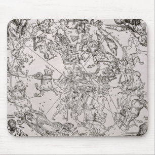 Kaart van het noordelijk luchtruim muismat