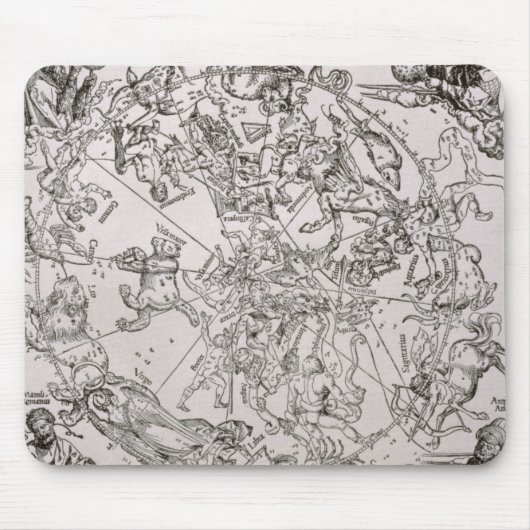 Kaart van het noordelijk luchtruim muismat (Voorkant)