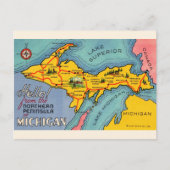 Kaart van het noordelijke schiereiland van Michiga (Voorkant)