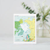 Kaart van het Noordpoolgebied (Staand voorkant)