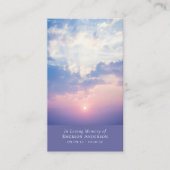 Kaart van het Ocean Cross Memorial Prayer Contactkaartje (Voorkant)