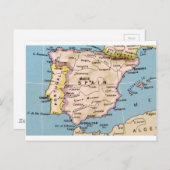 Kaart van het  ontwerp van Spanje (Voorkant / Achterkant)