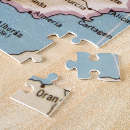 Kaart van het ontwerp van Spanje Legpuzzel (Zijkant)