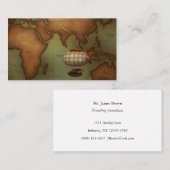 Kaart van het oostelijk halfrond Gepersonaliseerde Visitekaartje (Voorkant / Achterkant)