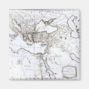 Kaart van het oostelijke deel van het Romeinse Rij Magneet