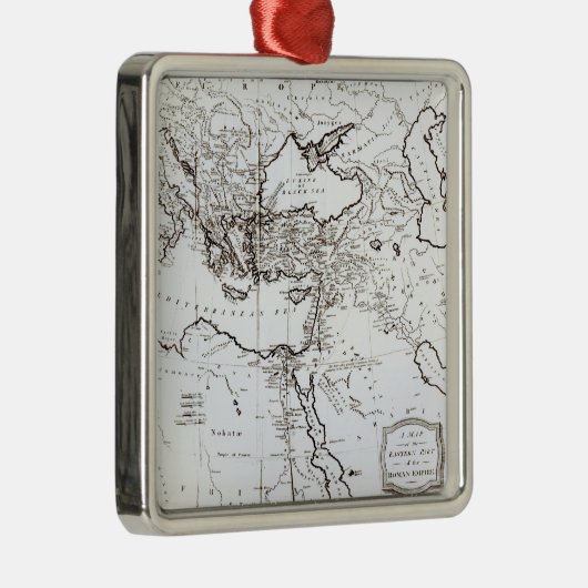 Kaart van het oostelijke deel van het Romeinse Rij Metalen Ornament (Rechts)