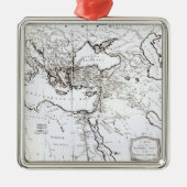 Kaart van het oostelijke deel van het Romeinse Rij Metalen Ornament (Voorkant)