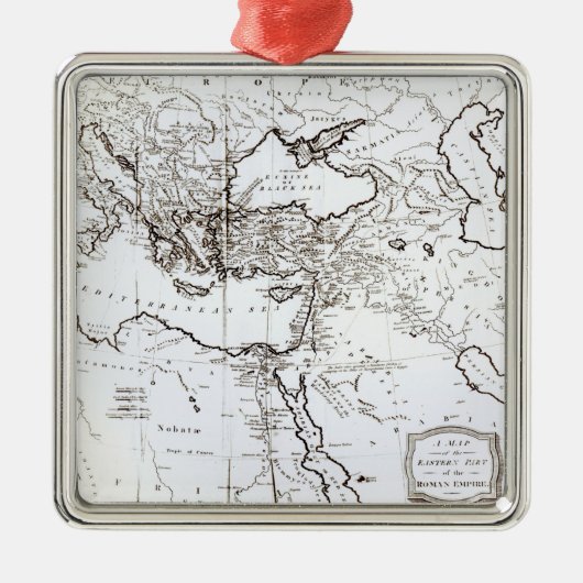 Kaart van het oostelijke deel van het Romeinse Rij Metalen Ornament (Voorkant)