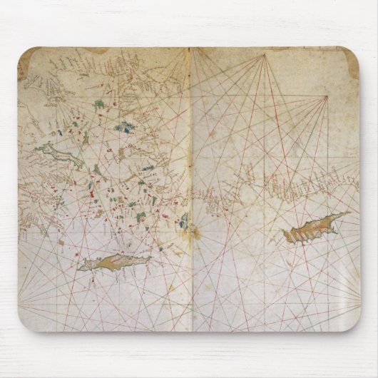 Kaart van het oostelijke Middellandse-Zeegebied Muismat (Voorkant)