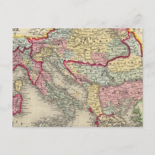 Kaart van het Oostenrijkse rijk (Voorkant)