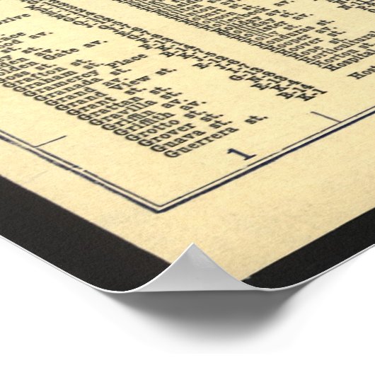 Kaart van het openbaar vervoer in Los Angeles in 1 Poster (Hoek)