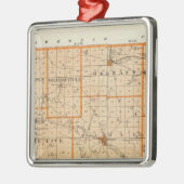 Kaart van het Oranje graafschap Metalen Ornament (Links)