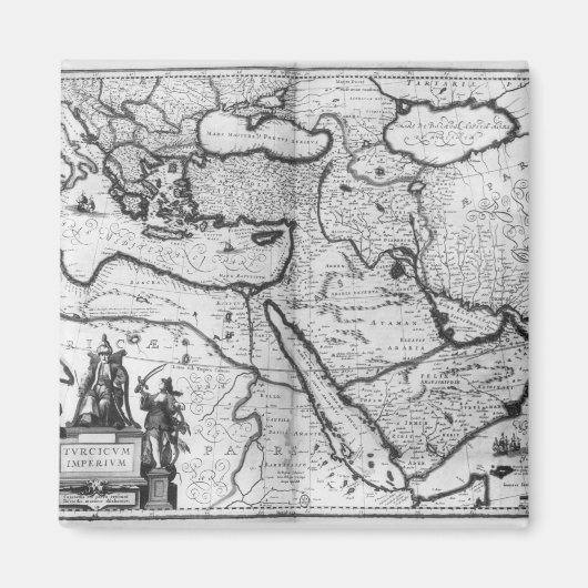 Kaart van het Ottomaanse Rijk Magneet (Voorkant)