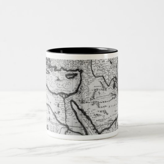 Kaart van het Ottomaanse Rijk Tweekleurige Koffiemok (Center)