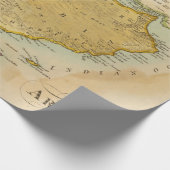 kaart van het oude Arabisch schiereiland (1912)  Cadeaupapier (Hoek)