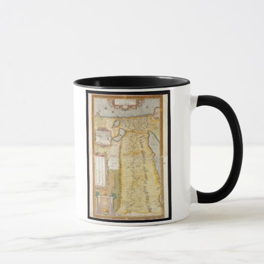 Kaart van het oude Egypte, 1584 Mok (Rechts)