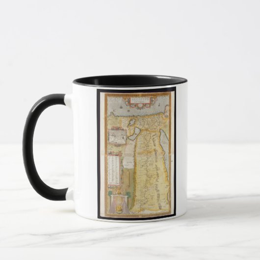 Kaart van het oude Egypte, 1584 Mok (Links)
