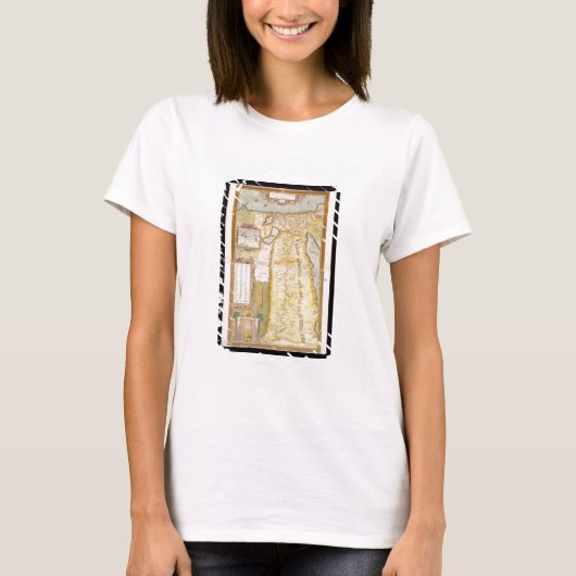 Kaart van het oude Egypte, 1584 T-shirt (Voorkant)