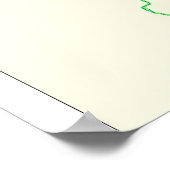 Kaart van het oude Egypte tijdens de Dynastische p Poster (Hoek)