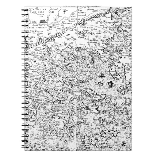 Kaart van het oude Griekenland Notitieboek (Voorkant)