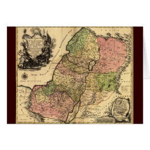 Kaart van het oude Israël met de 12 stammen