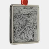 Kaart van het oude Rome Metalen Ornament (Rechts)