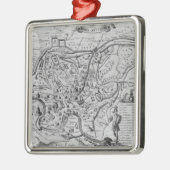 Kaart van het oude Rome Metalen Ornament (Links)