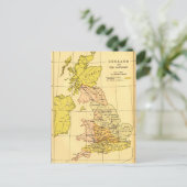 Kaart van het oude Verenigd Koninkrijk (Staand voorkant)