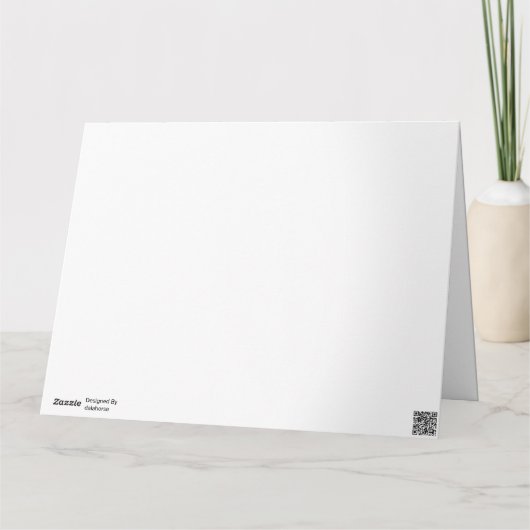 kaart van het Paard Dala van de 80ste Verjaardag (Achterkant)