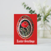 Kaart van het Paasei van Pysanky de Oekraïense (Staand voorkant)