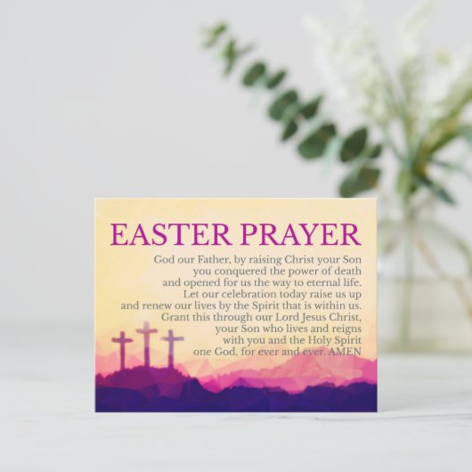 KAART VAN HET PAASGEBED (Staand voorkant)