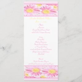 Kaart van het Pink Yellow White Daisies Wedding Me
