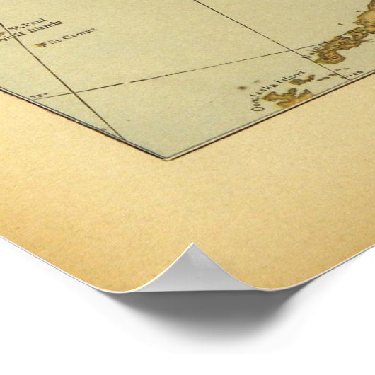 kaart van het Poster Alaska (1894) (Hoek)