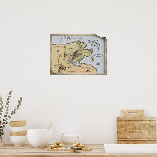 Kaart van het Poster van Arda (Keuken)