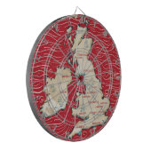 Kaart van het  Poster van het Verenigd Koninkrijk Dartbord (Voorkant Links)